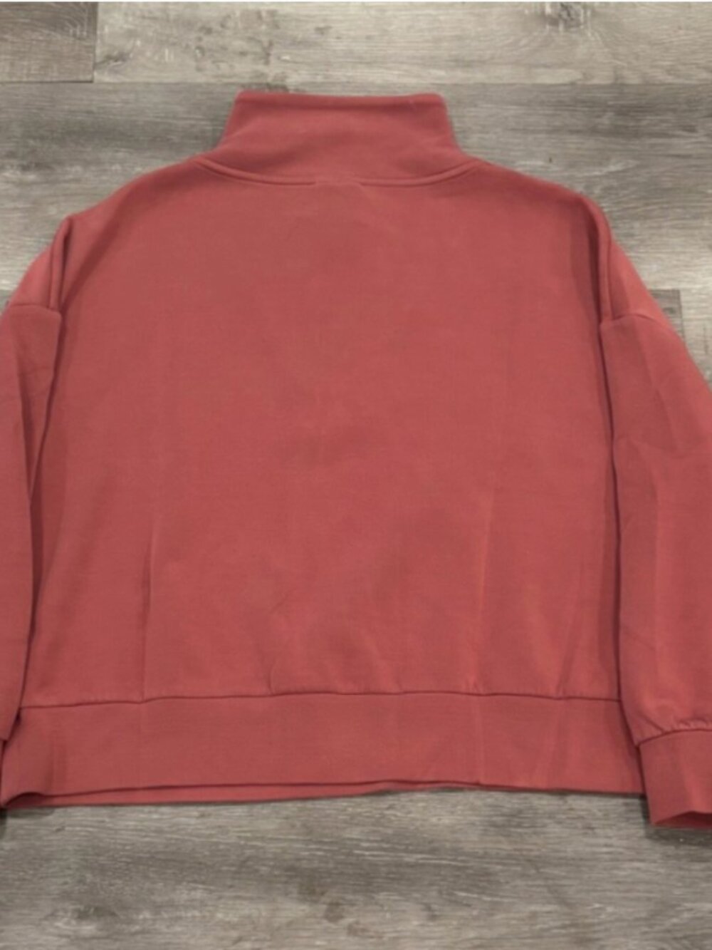 Varley Hawley Doublesoft Half Zip Mauve Sweatshirt Pullover Womens L - Picture 5 of 8